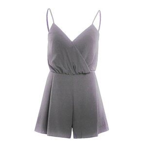 Sexy Deep V Neck Spaghetti Strap Rompers Jumpsuit
